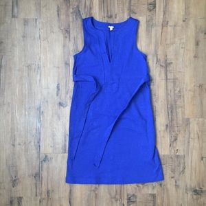 J. Crew bright blue T-shirt dress